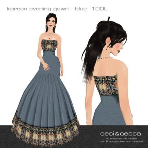 Korean Dress Blue